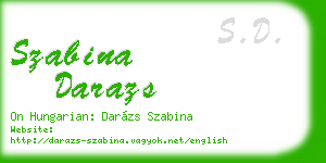 szabina darazs business card