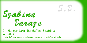 szabina darazs business card